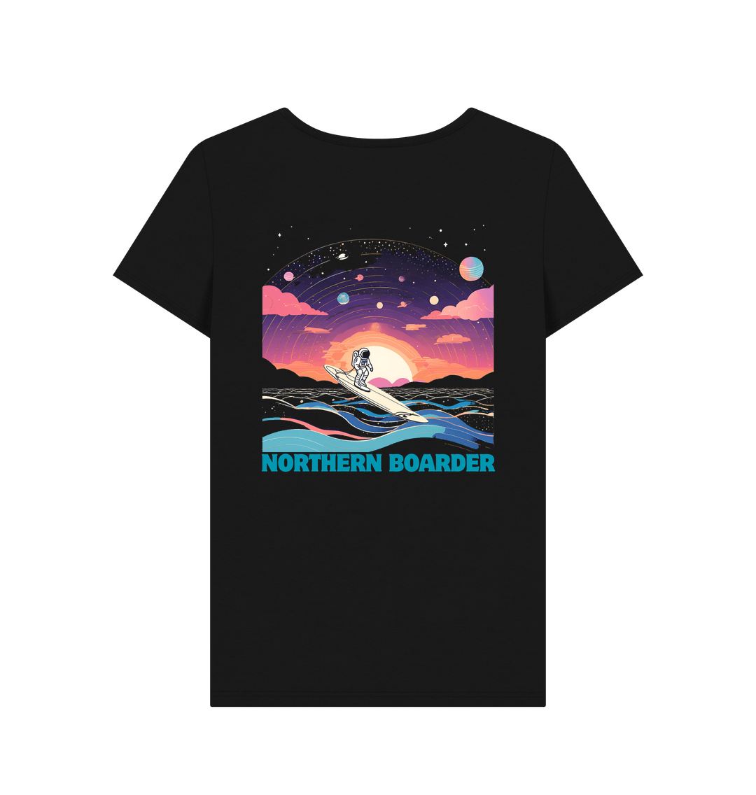 Black Printed T-shirt Back