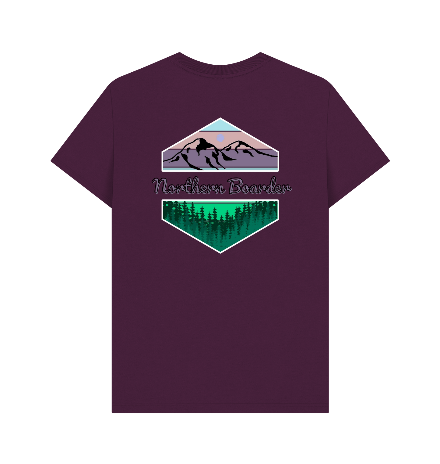 Purple Printed T-shirt Back