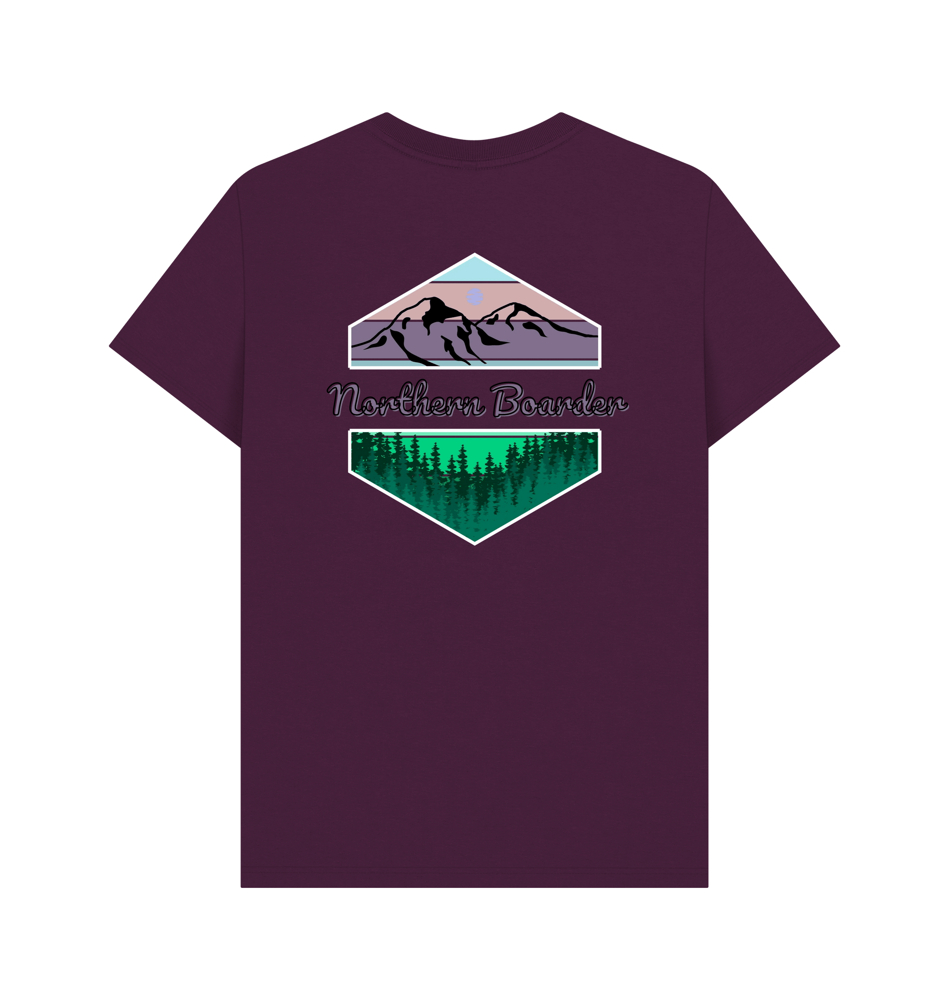 Purple Printed T-shirt Back
