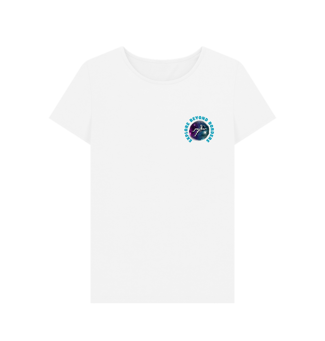 White Printed T-shirt Front
