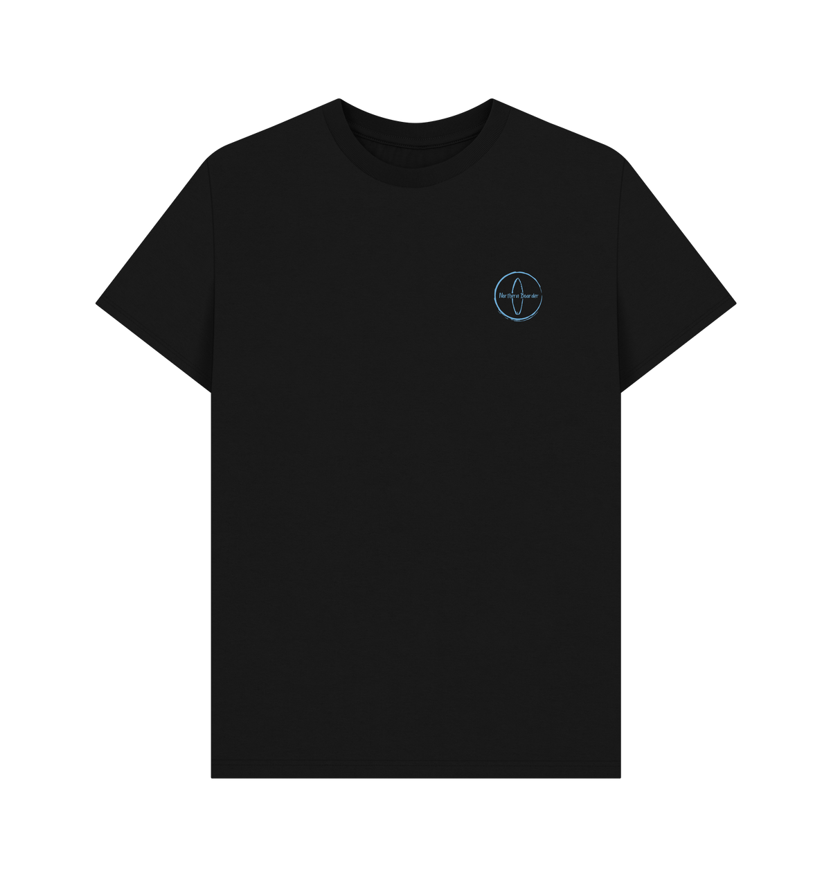 Black Printed T-shirt Front