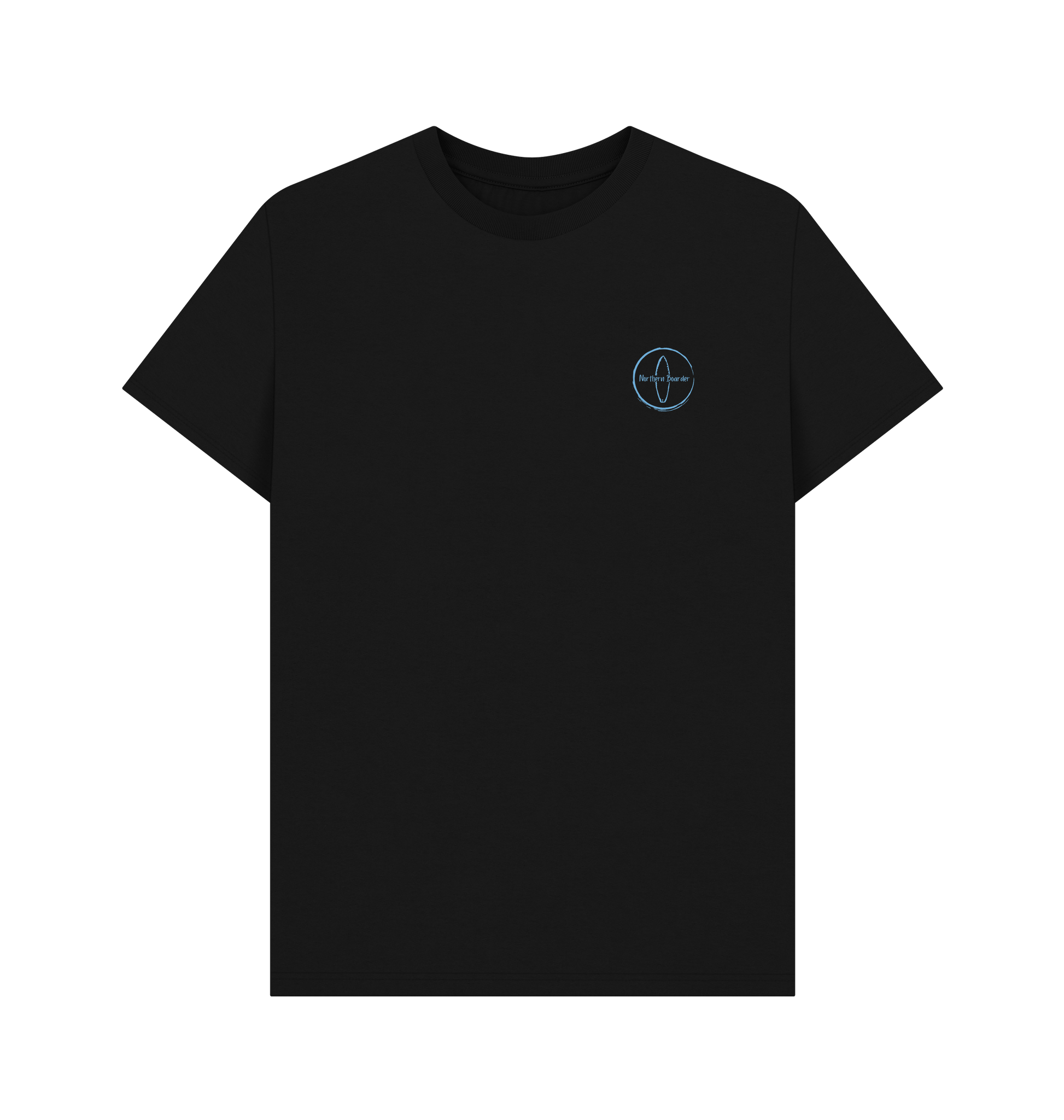 Black Printed T-shirt Front