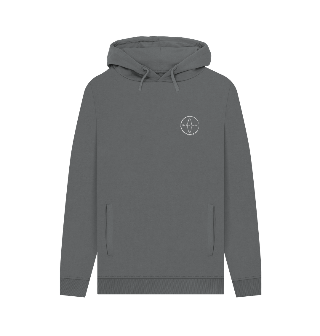 Slate Grey Northern Boarder Logo Lad's Hoodie