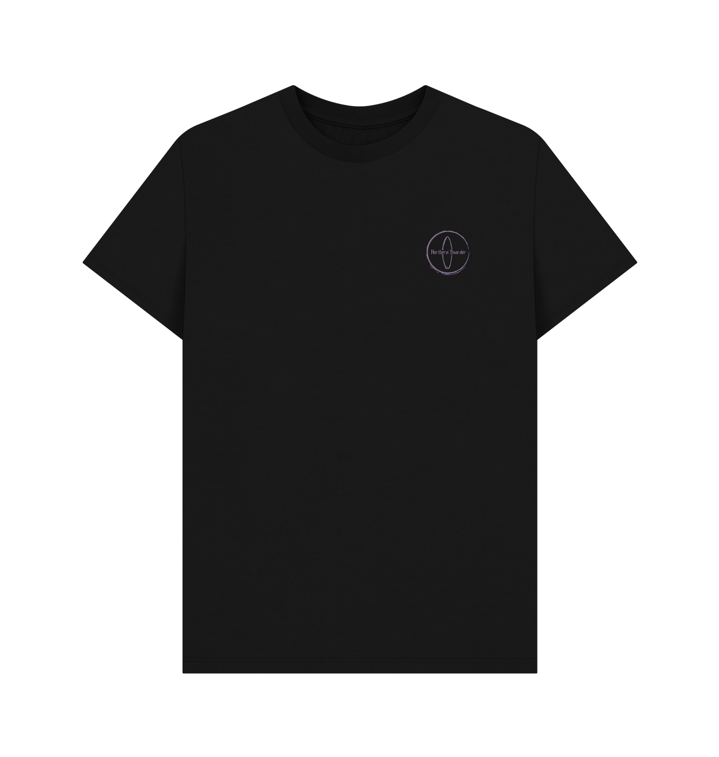 Black Printed T-shirt Front
