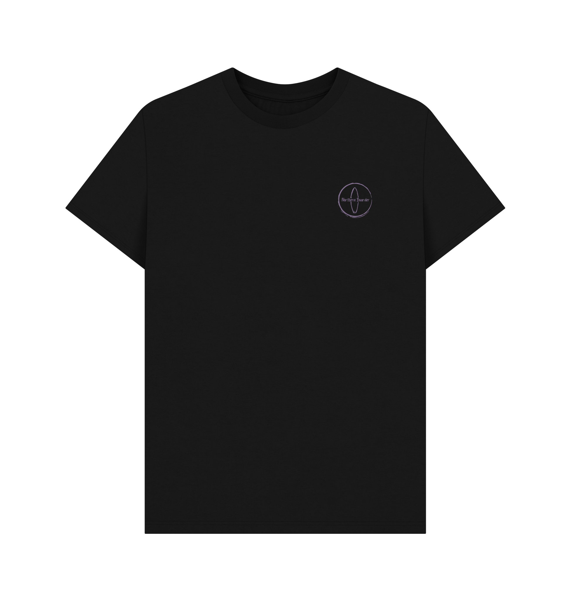 Black Printed T-shirt Front