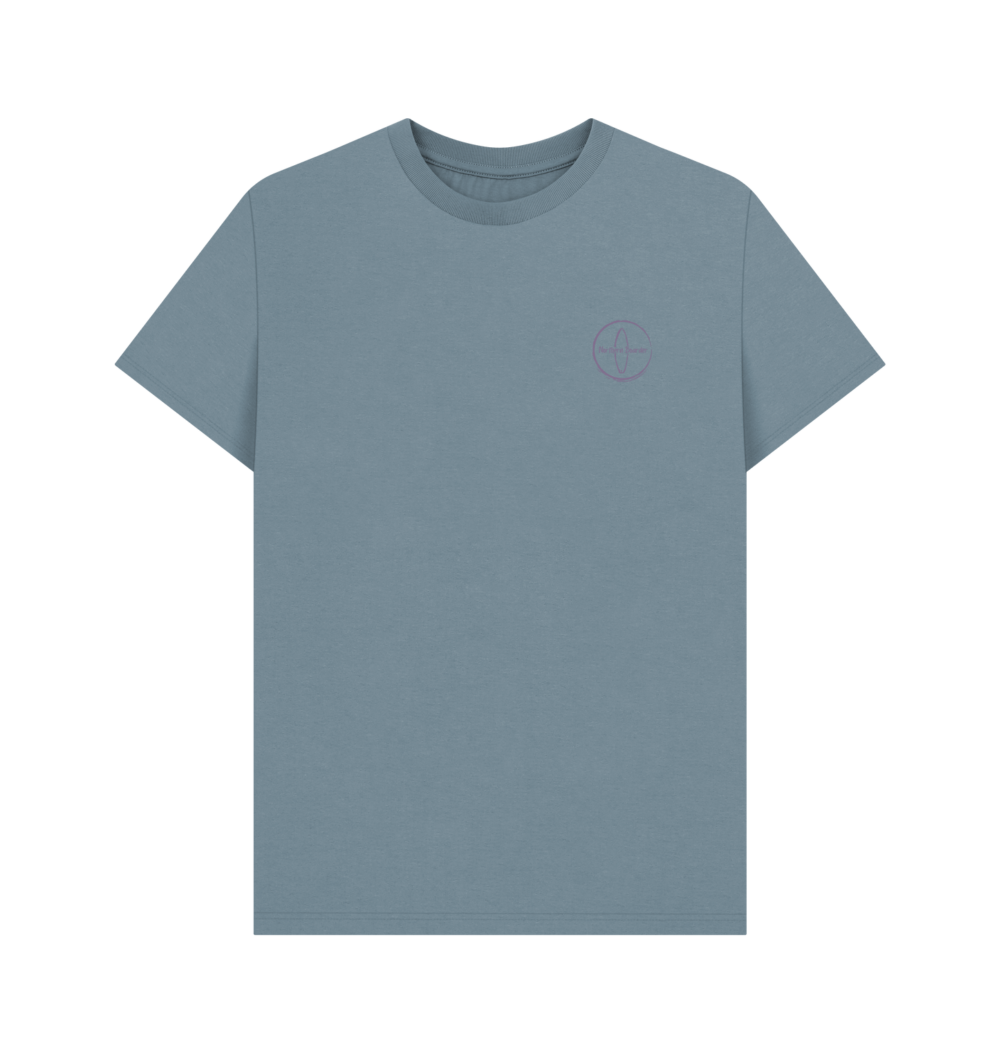 Stone Blue Printed T-shirt Front