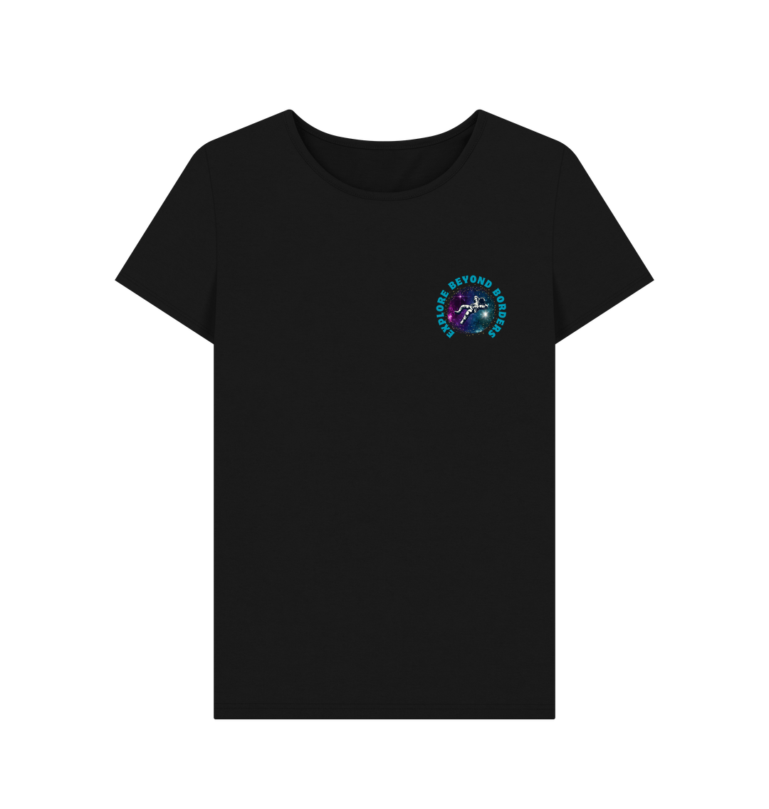 Black Printed T-shirt Front