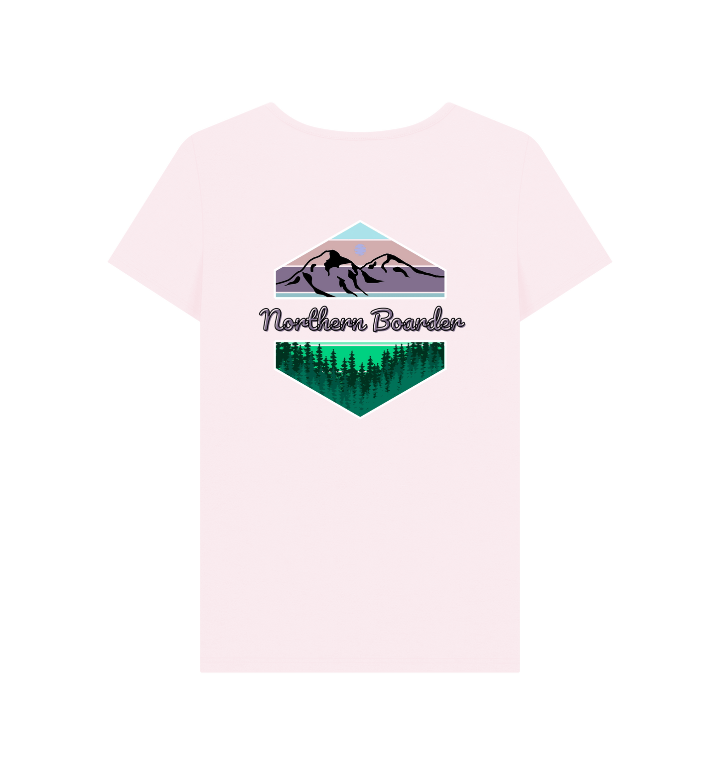 Pink Printed T-shirt Back