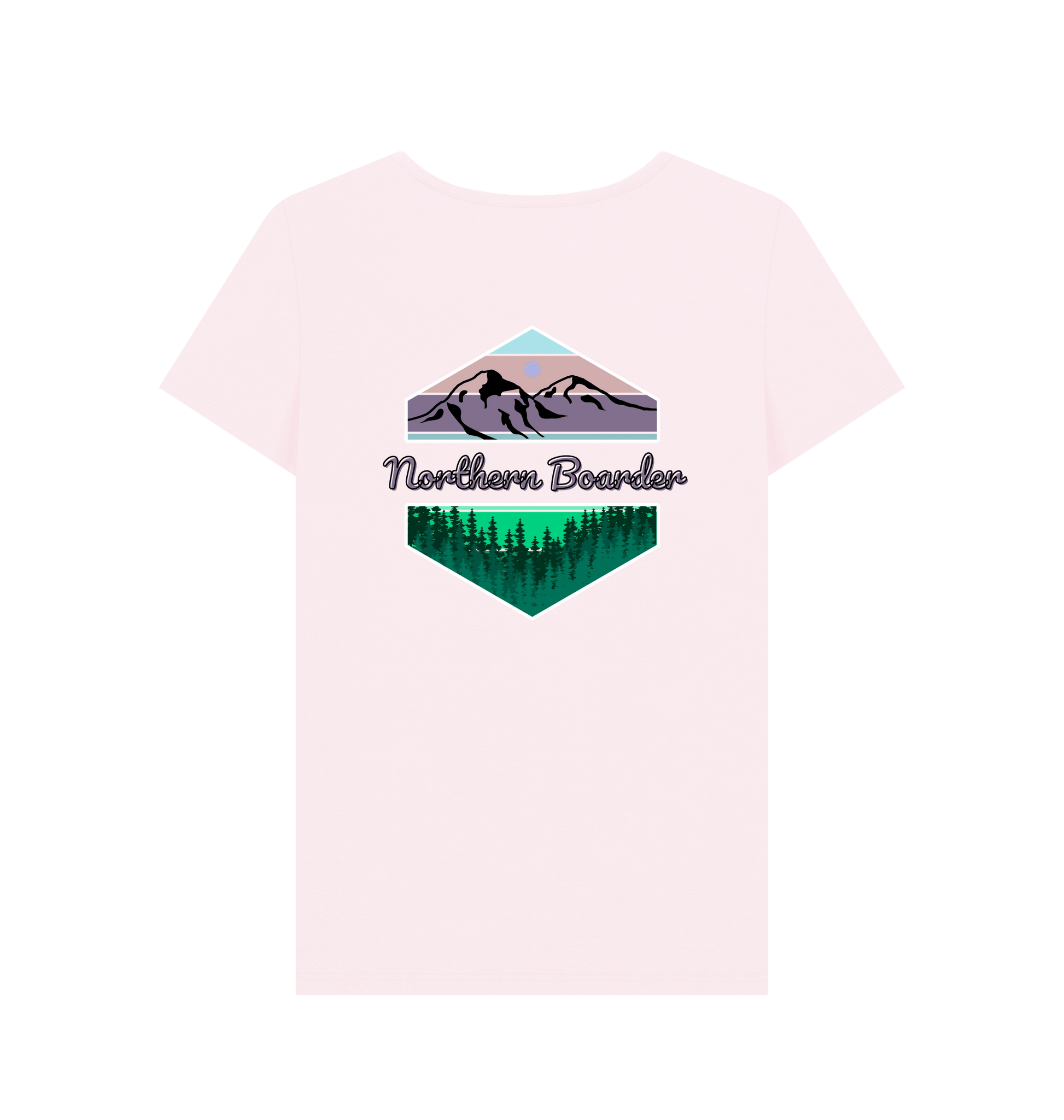 Pink Printed T-shirt Back