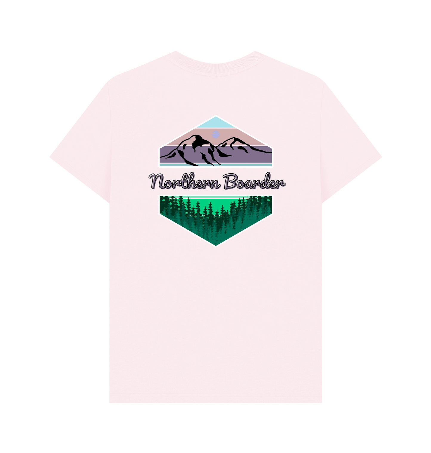 Pink Printed T-shirt Back