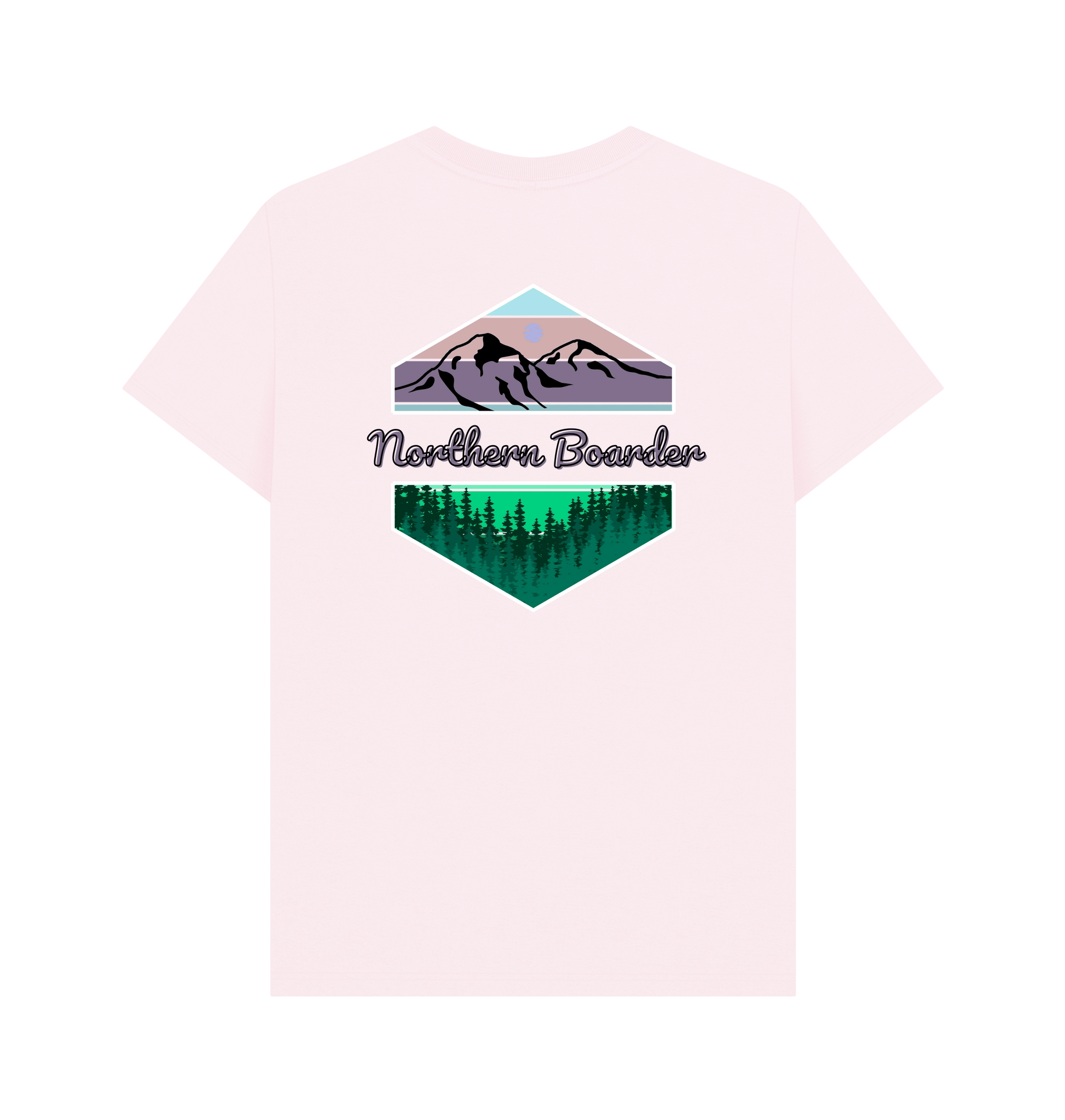 Pink Printed T-shirt Back