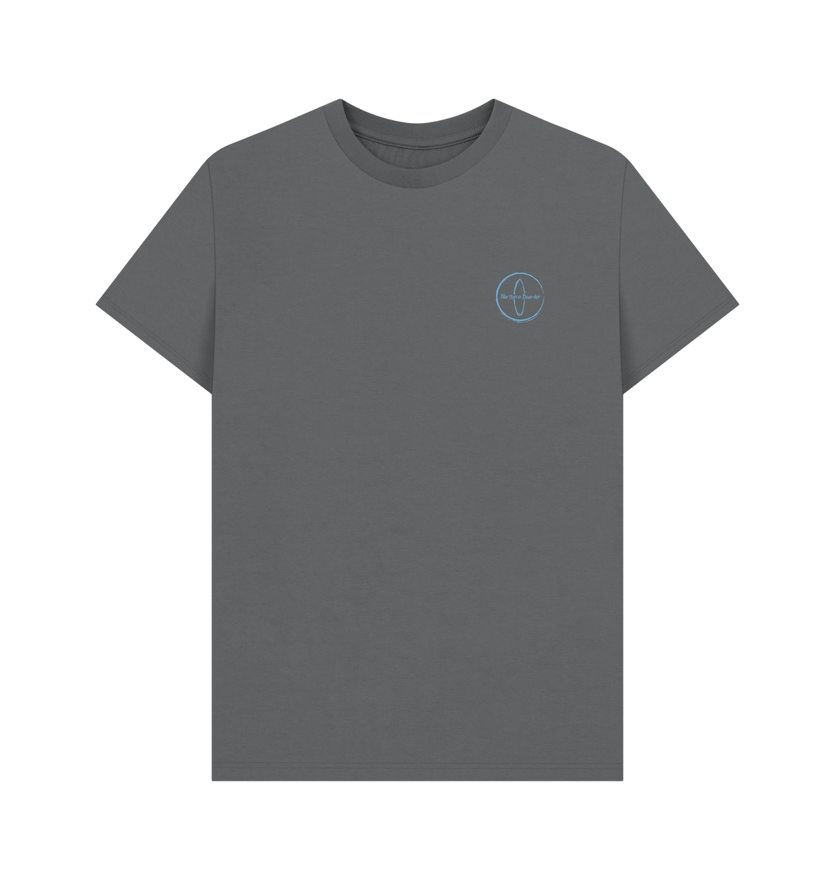 Slate Grey Printed T-shirt Front