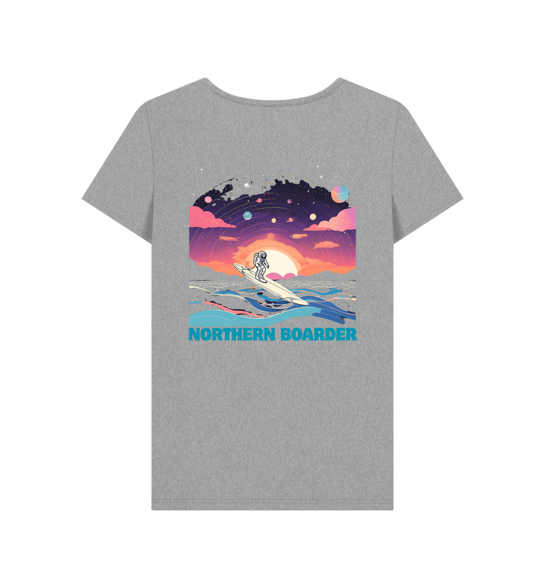 Athletic Grey Printed T-shirt Back