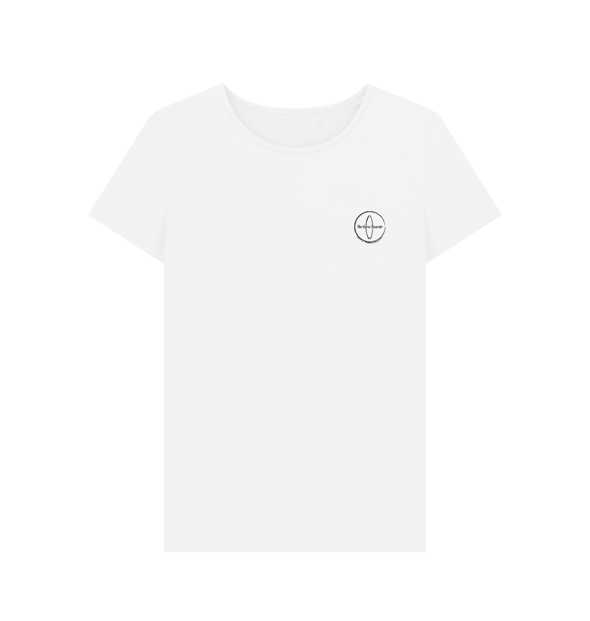 White Printed T-shirt Front