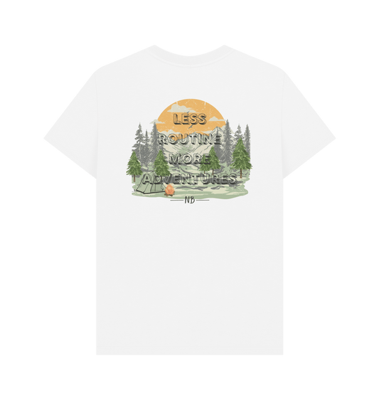 White Printed T-shirt Back