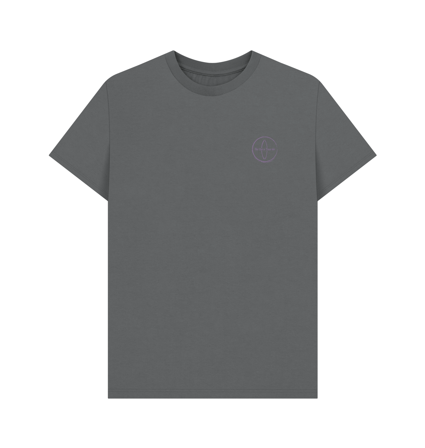 Slate Grey Printed T-shirt Front