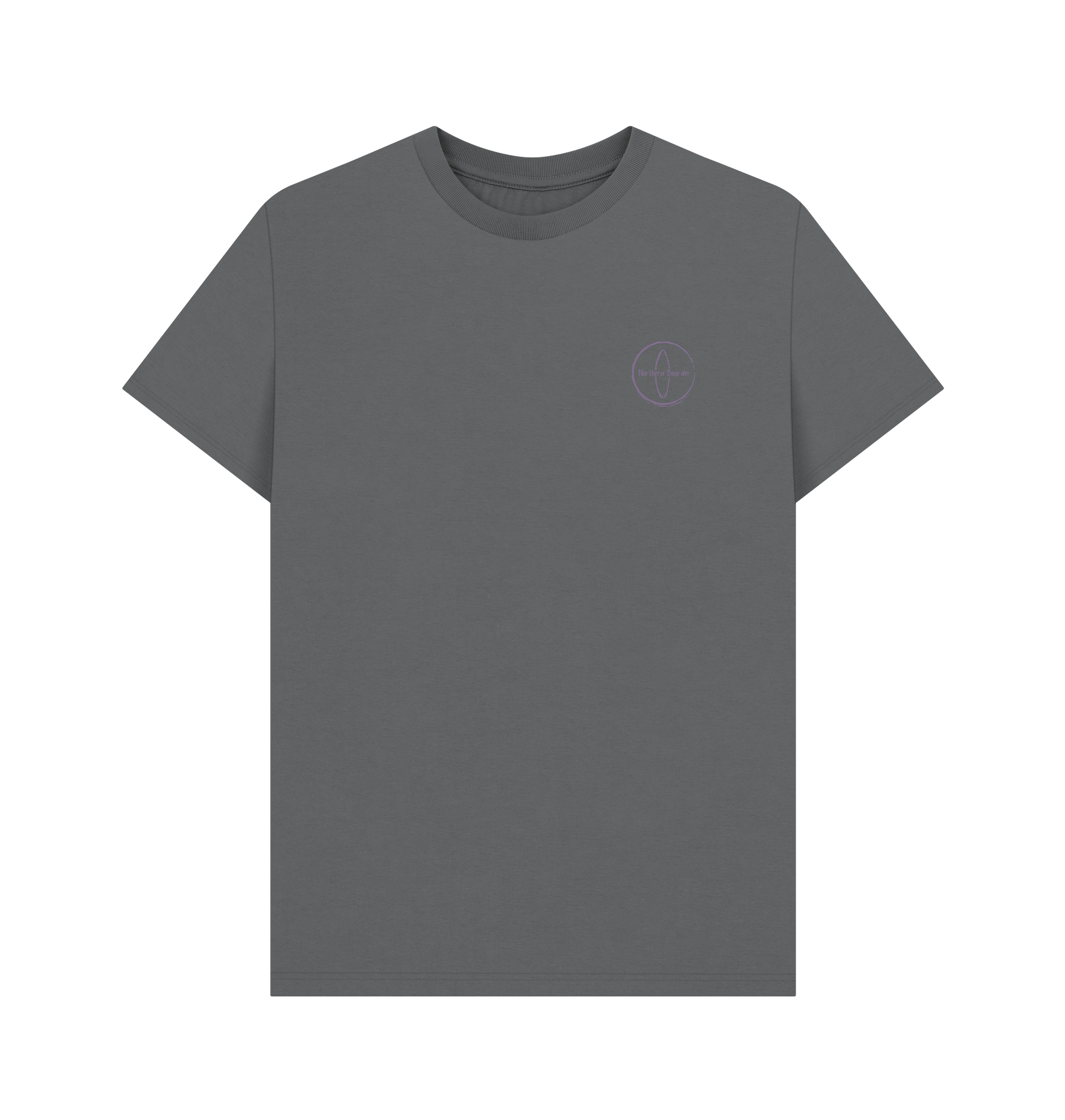 Slate Grey Printed T-shirt Front