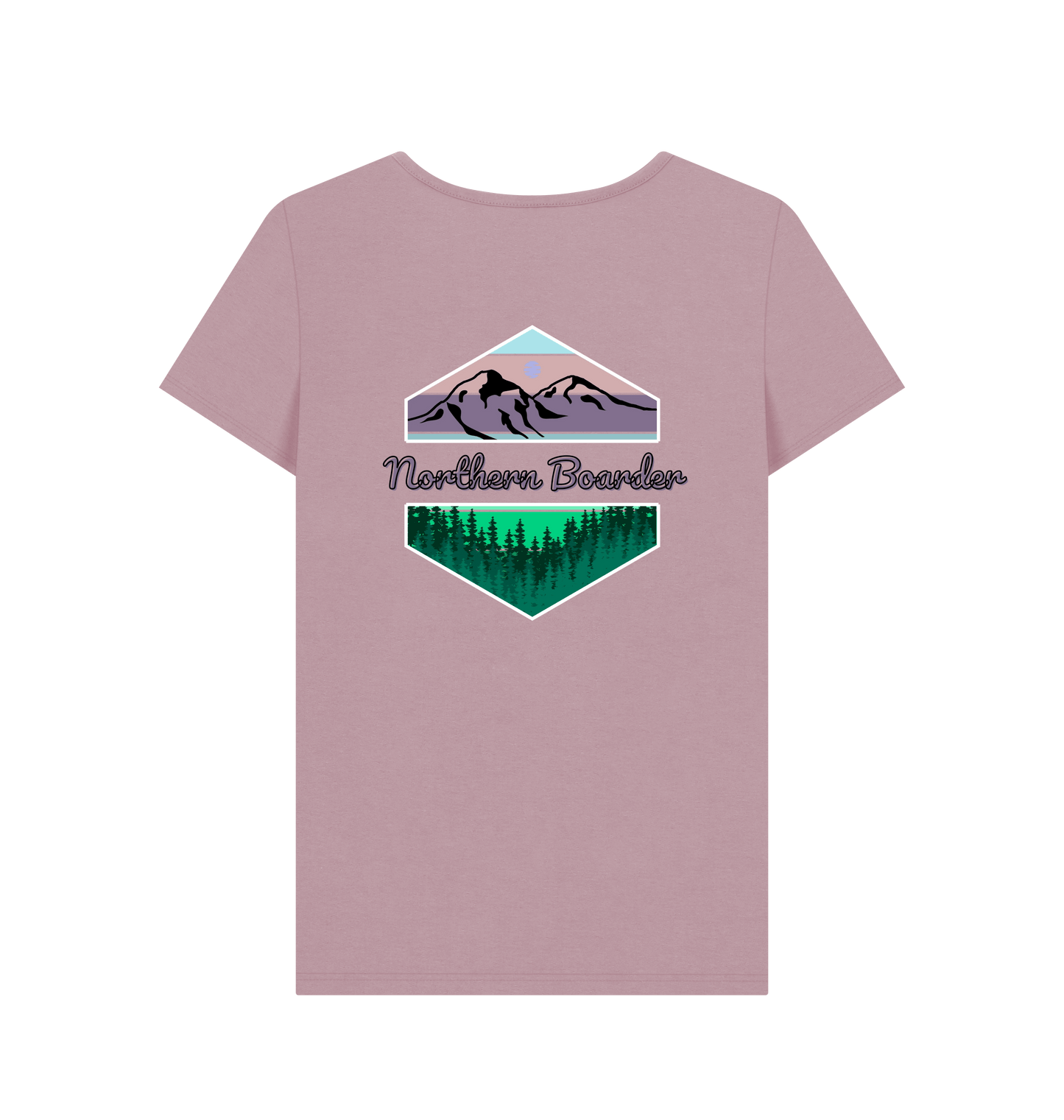 Mauve Printed T-shirt Back