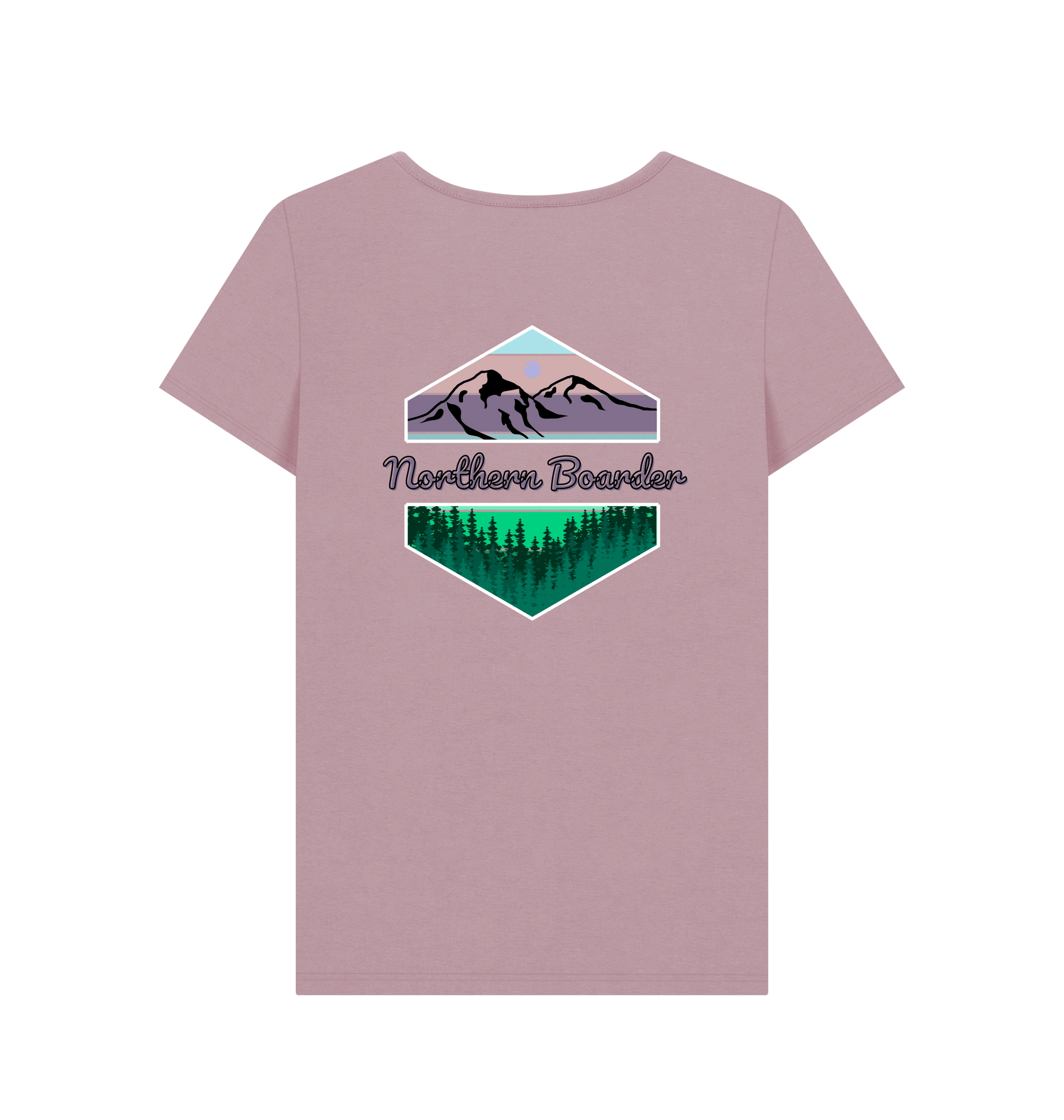 Mauve Printed T-shirt Back