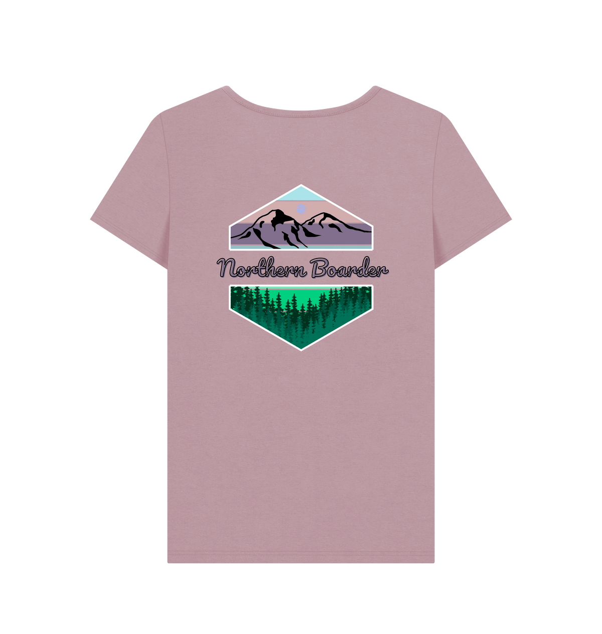 Mauve Printed T-shirt Back