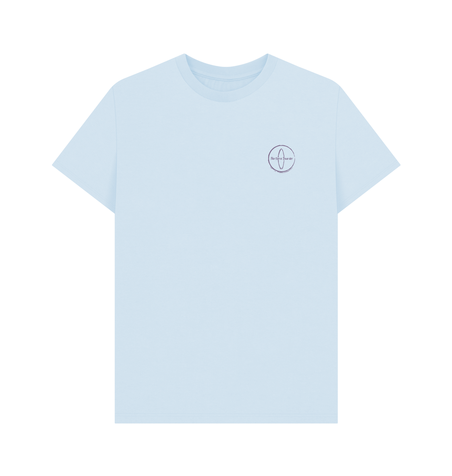 Sky Blue Printed T-shirt Front