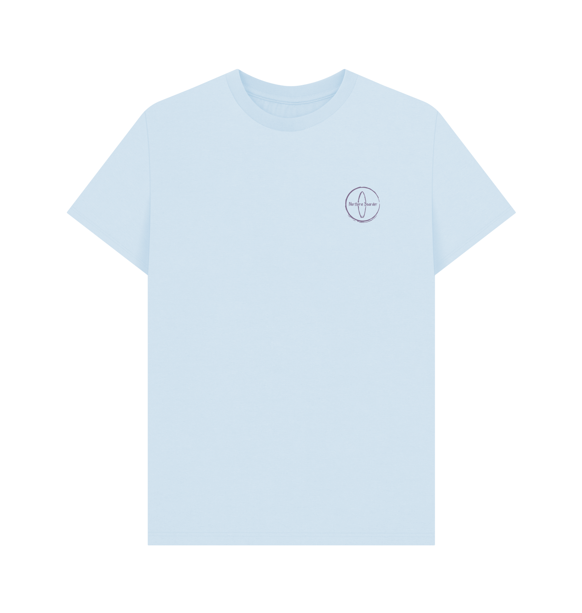 Sky Blue Printed T-shirt Front