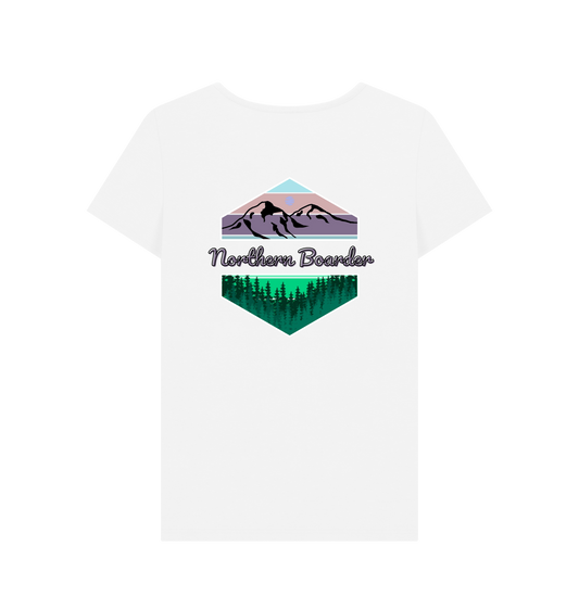 White Printed T-shirt Back