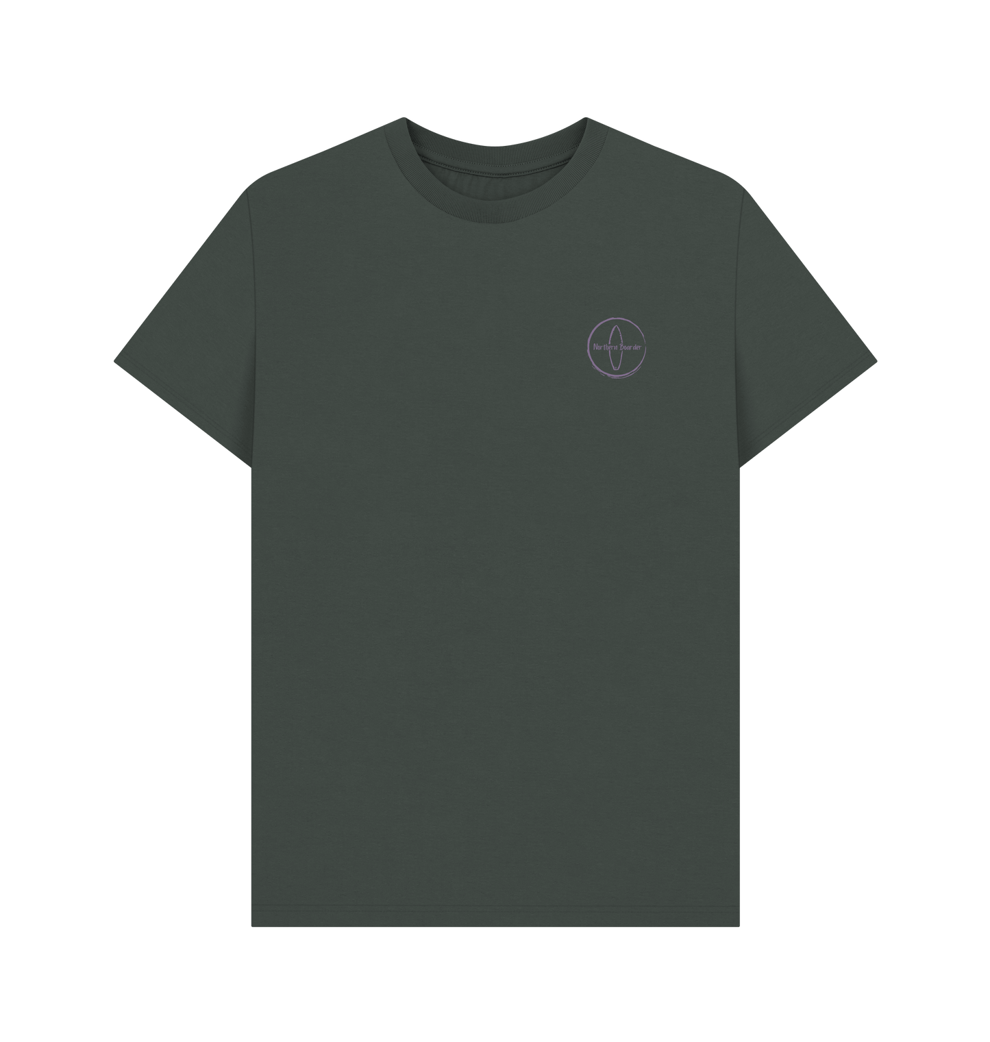 Dark Grey Printed T-shirt Front
