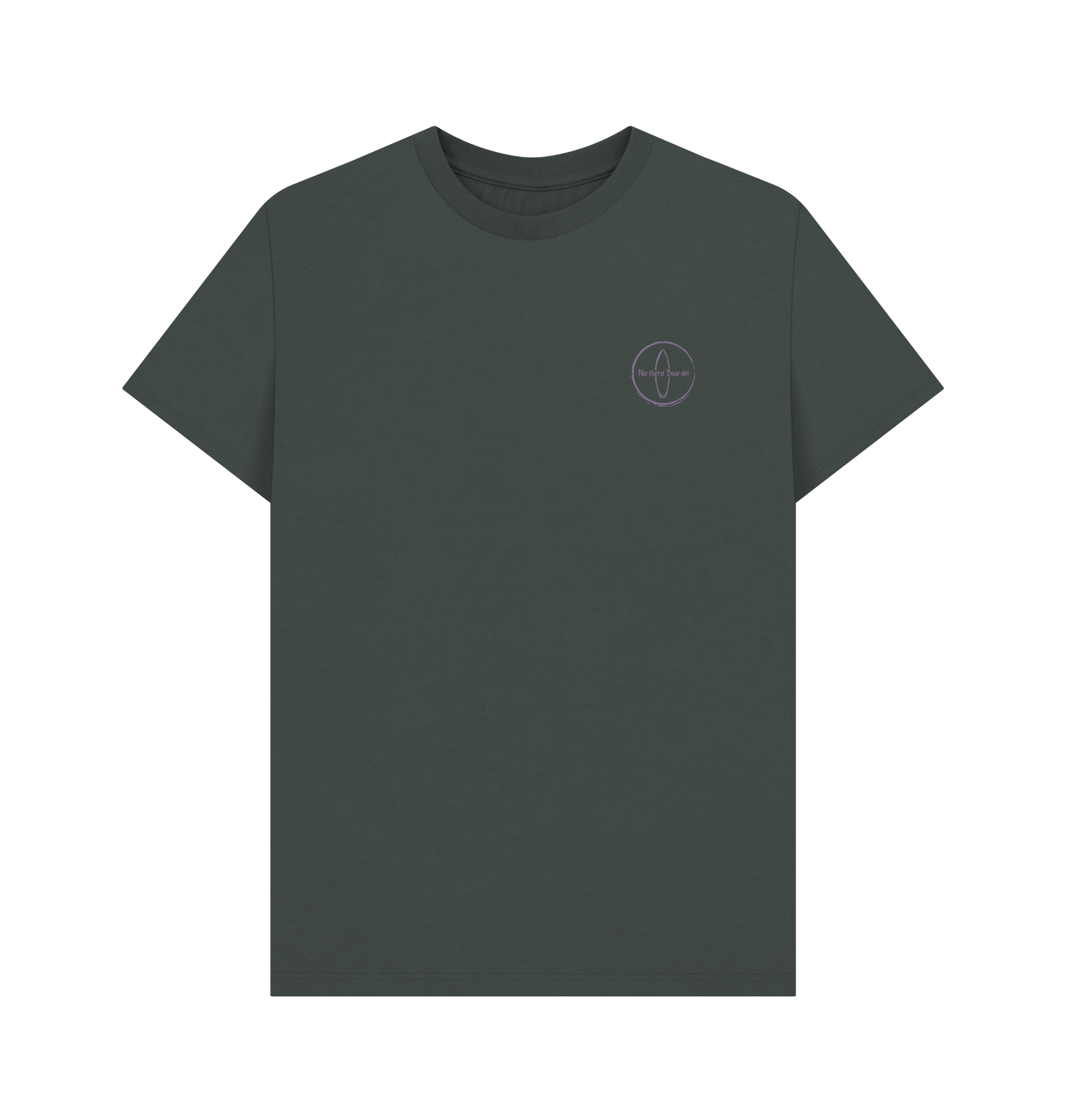 Dark Grey Printed T-shirt Front