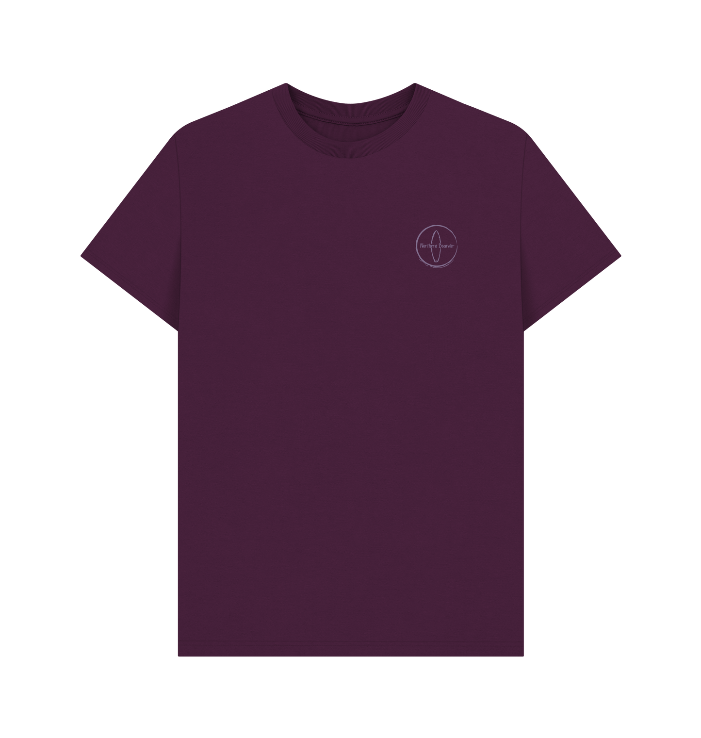 Purple Printed T-shirt Front