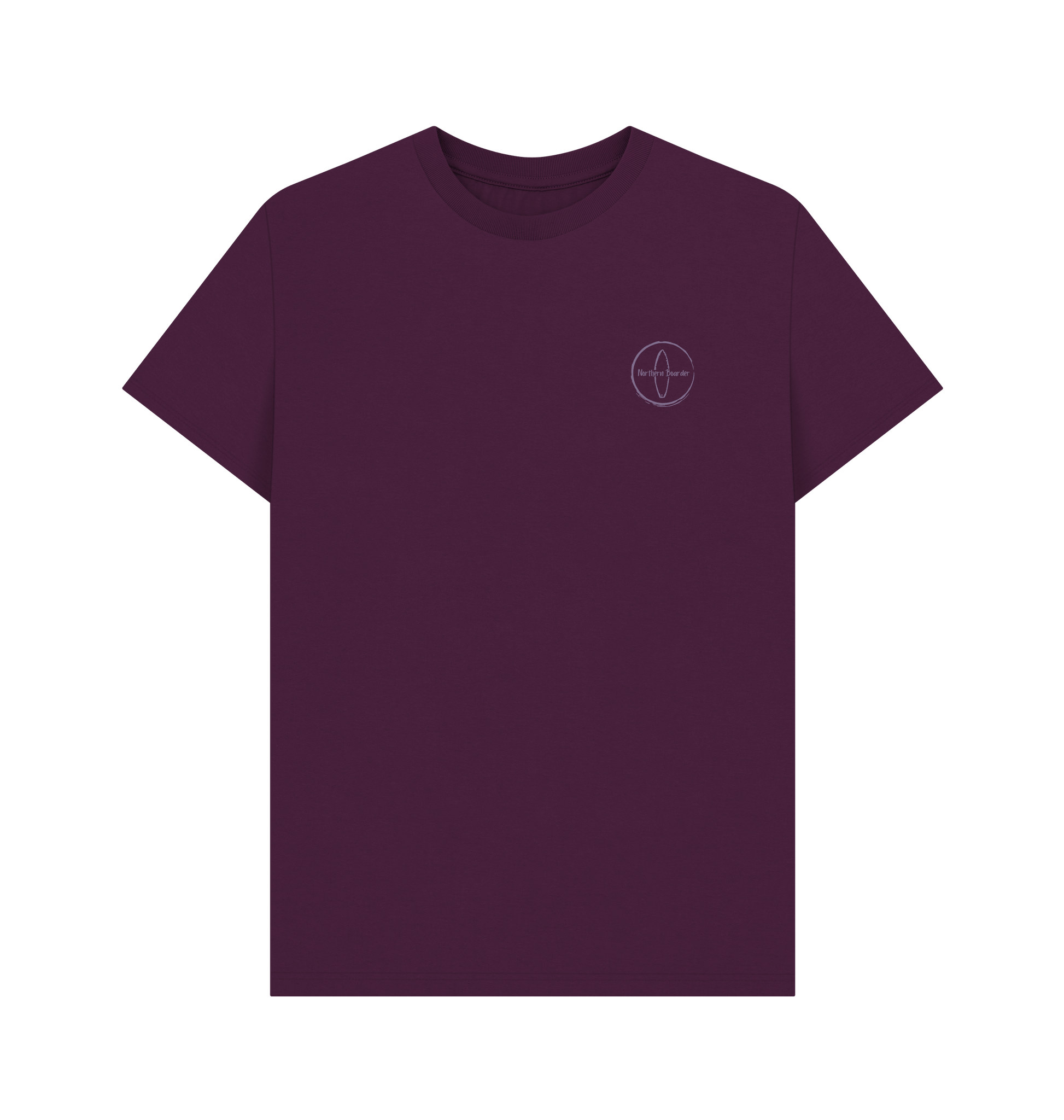 Purple Printed T-shirt Front