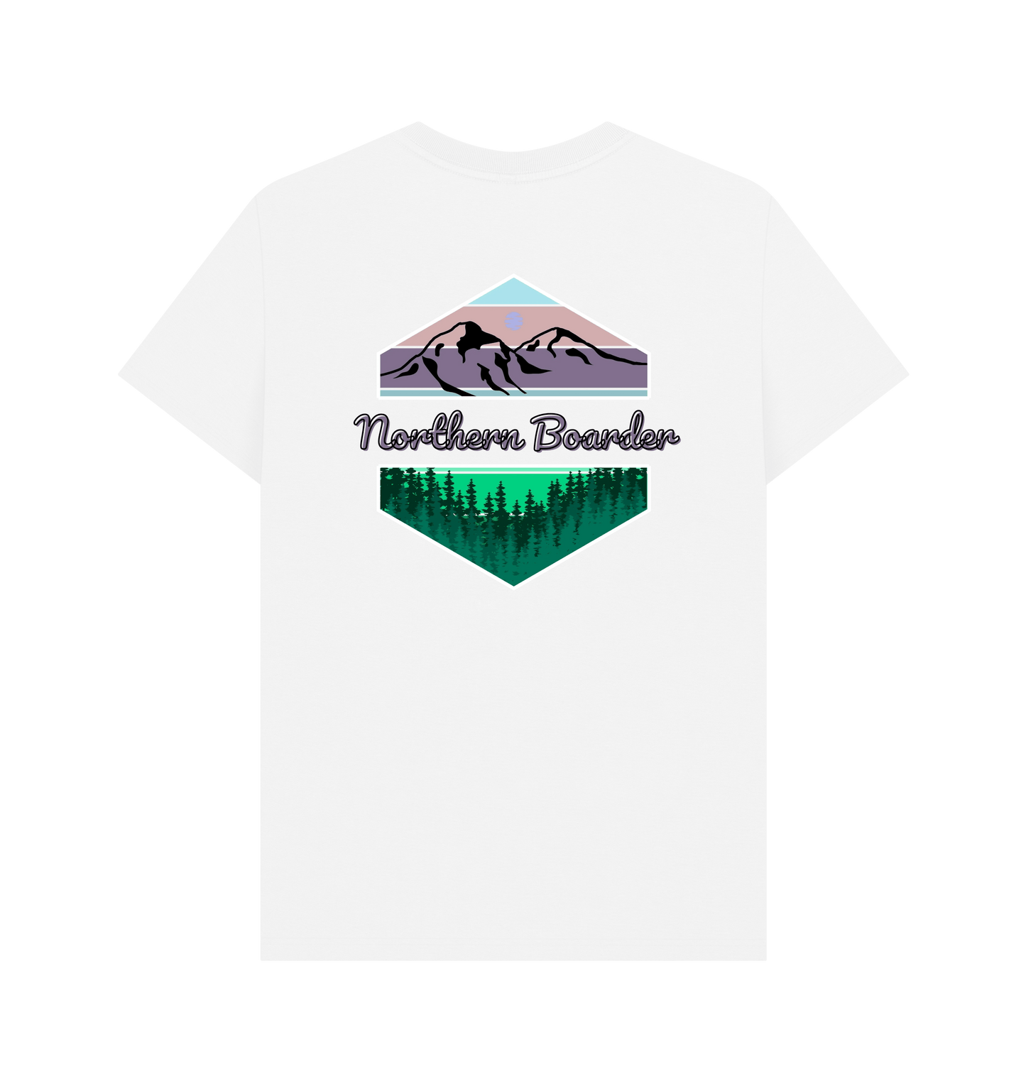 White Printed T-shirt Back