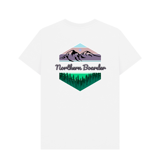 White Printed T-shirt Back