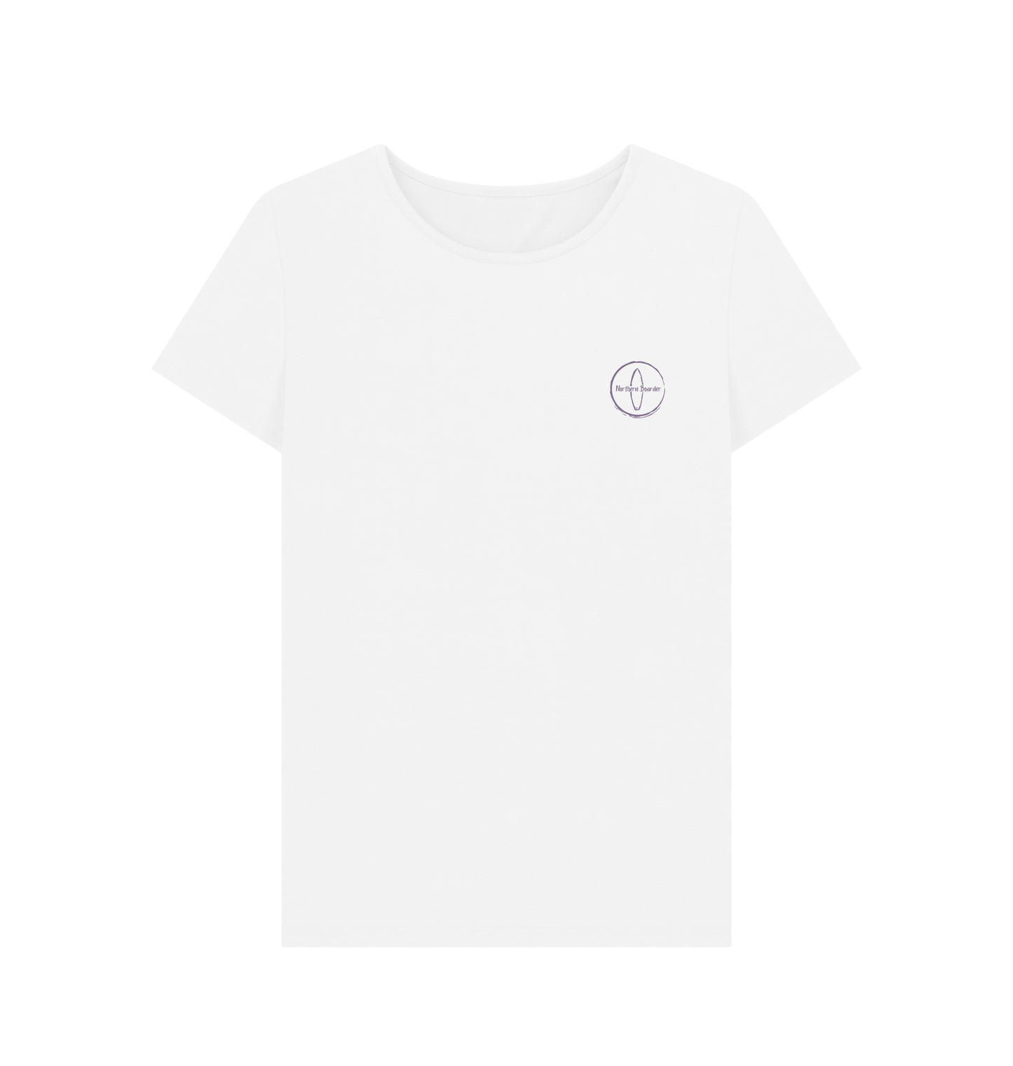 White Printed T-shirt Front