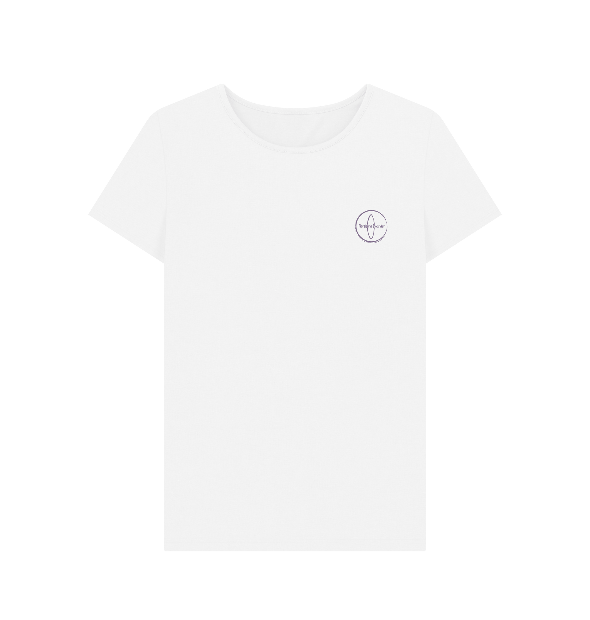 White Printed T-shirt Front