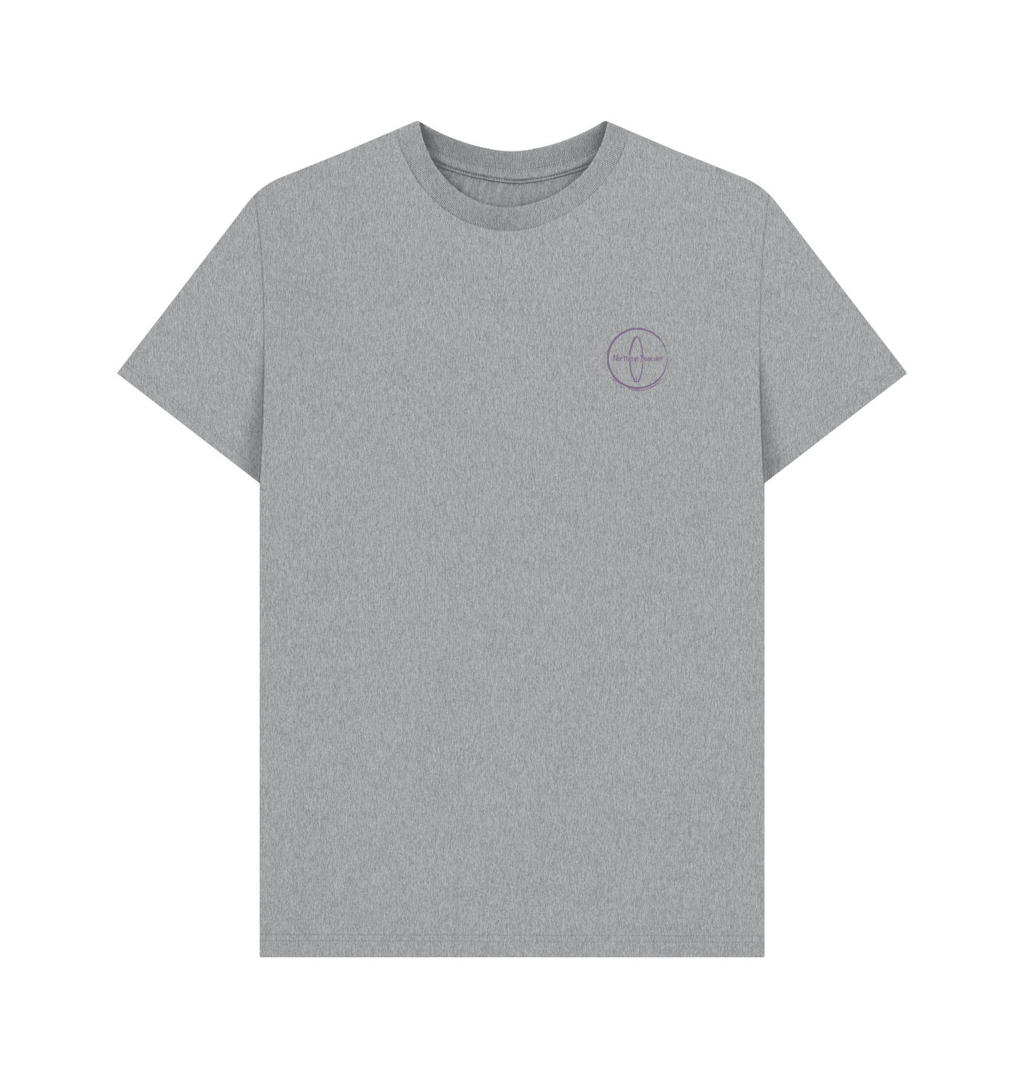 Athletic Grey Printed T-shirt Front