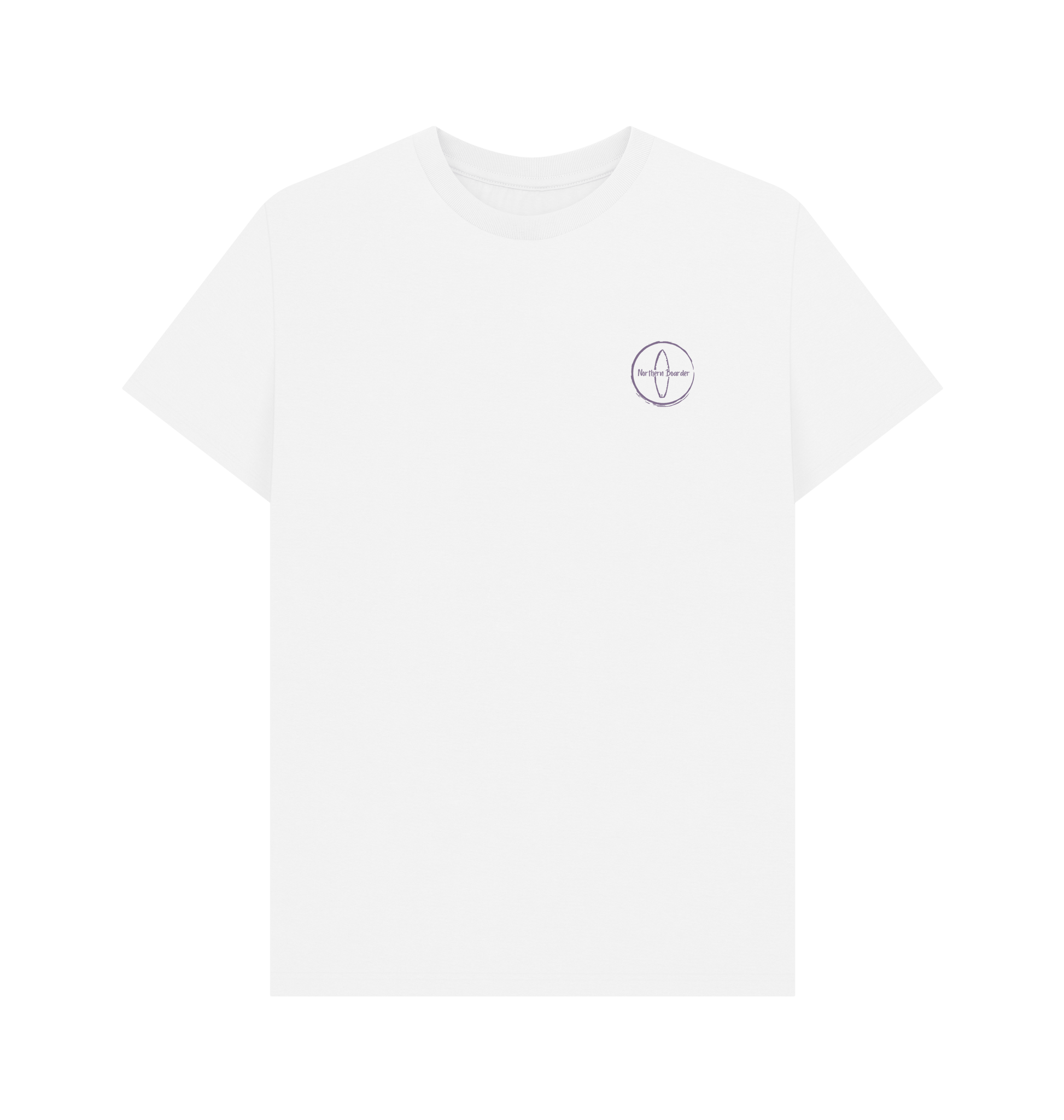 White Printed T-shirt Front