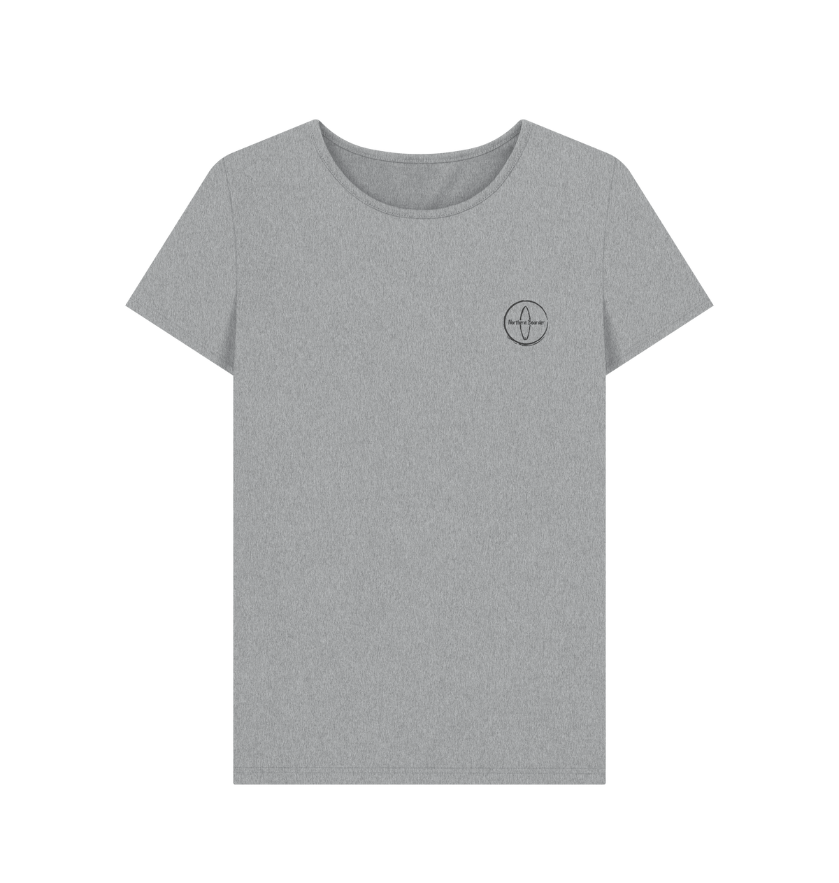 Athletic Grey Printed T-shirt Front