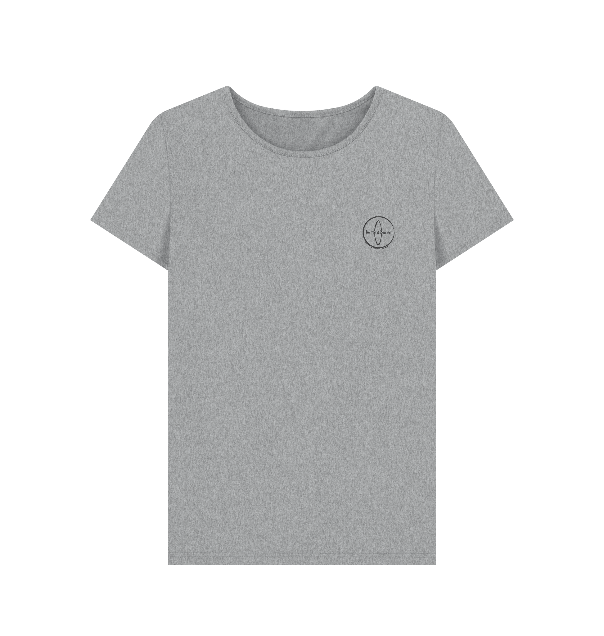 Athletic Grey Printed T-shirt Front