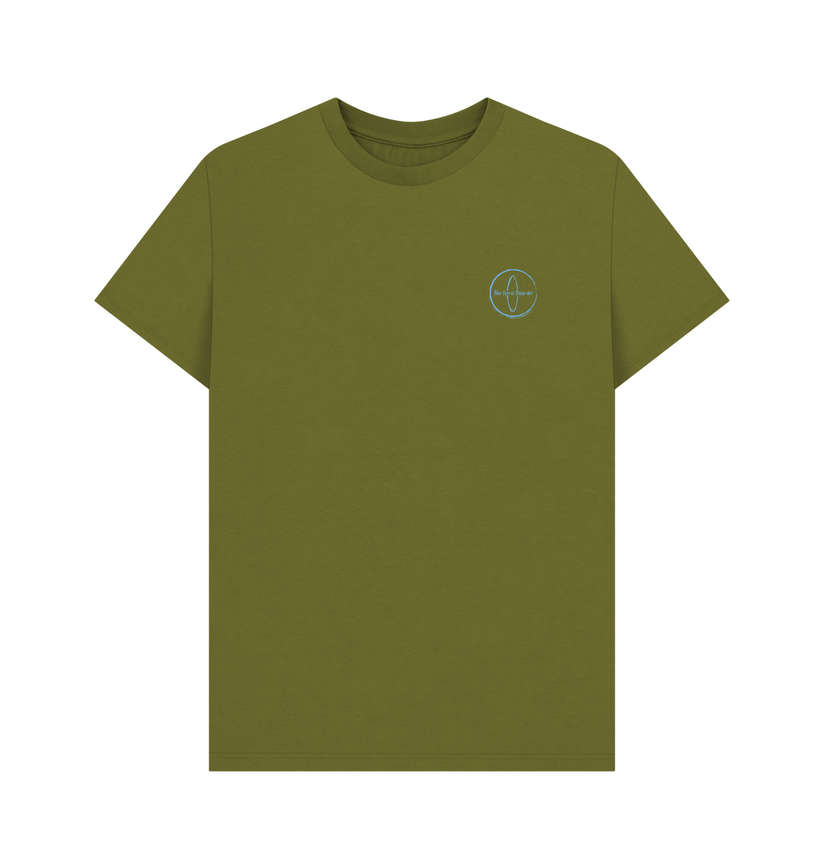 Moss Green Printed T-shirt Front