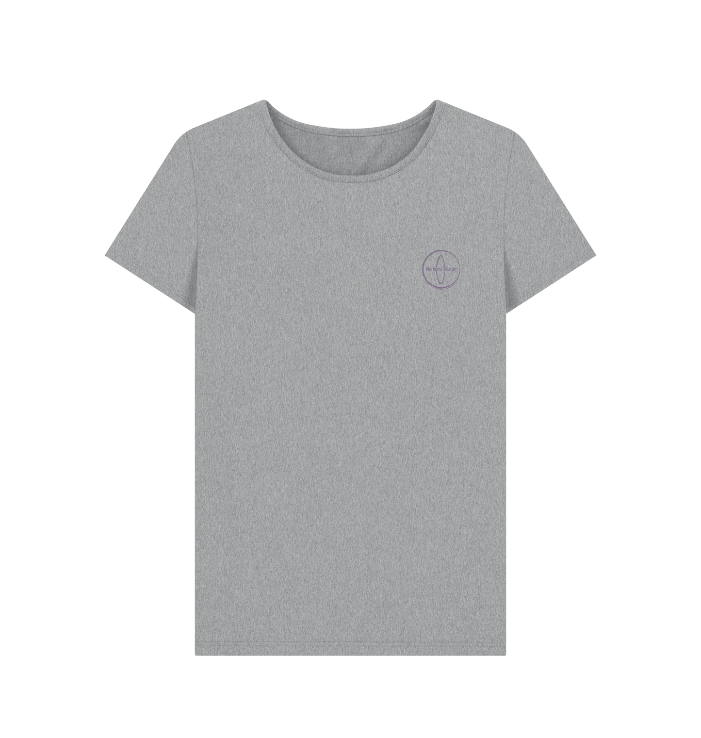 Athletic Grey Printed T-shirt Front