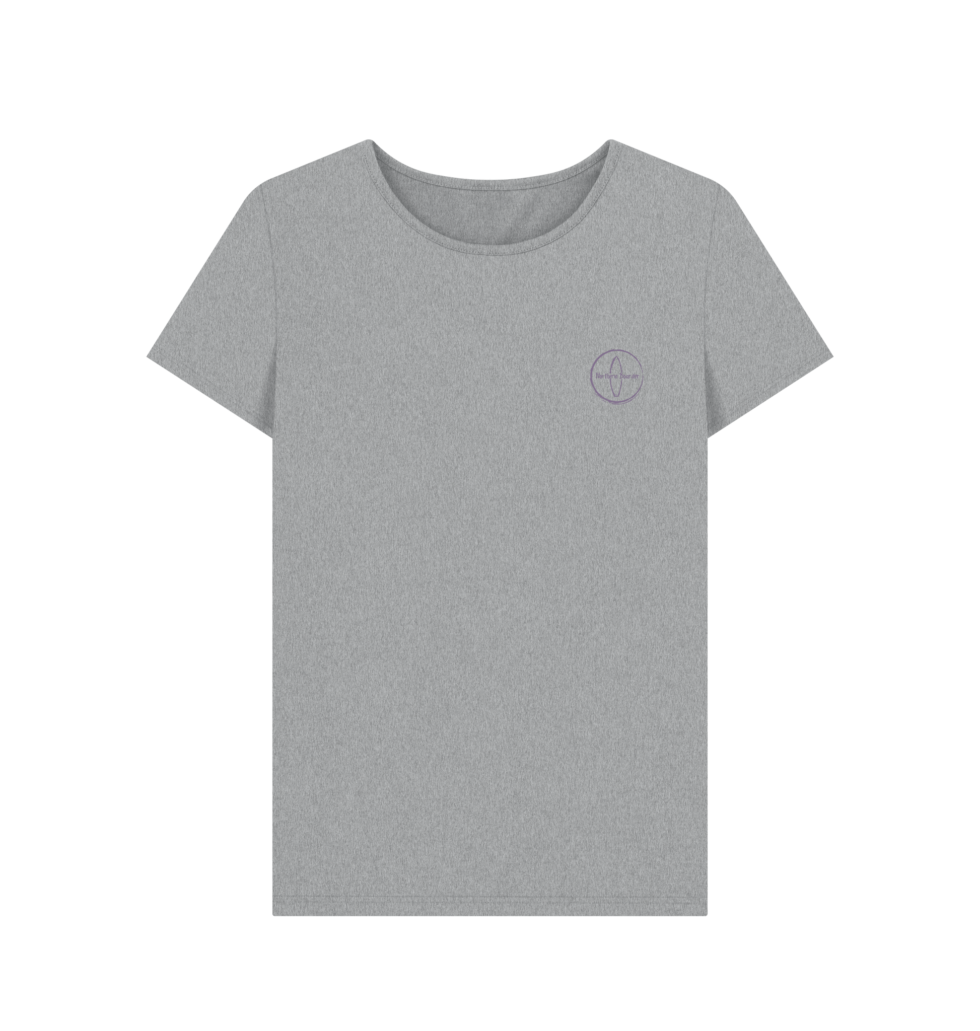 Athletic Grey Printed T-shirt Front