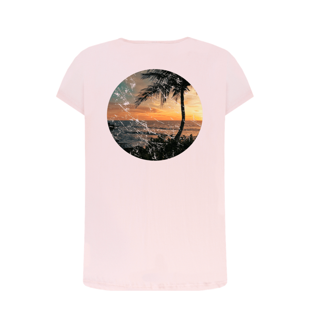 Pink Printed T-shirt Back