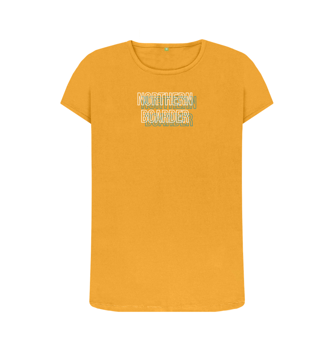 Mustard Printed T-shirt Front