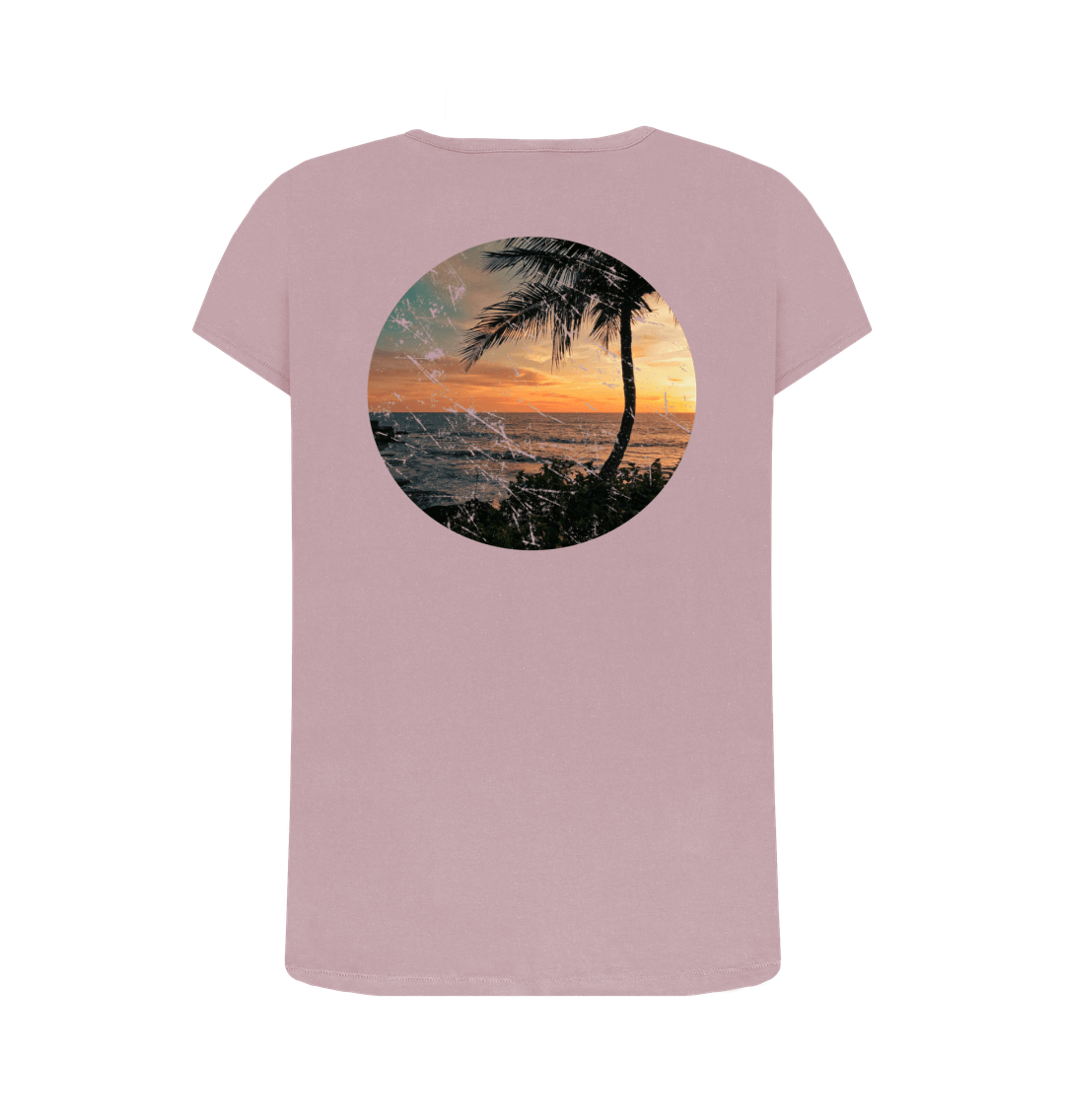 Mauve Printed T-shirt Back