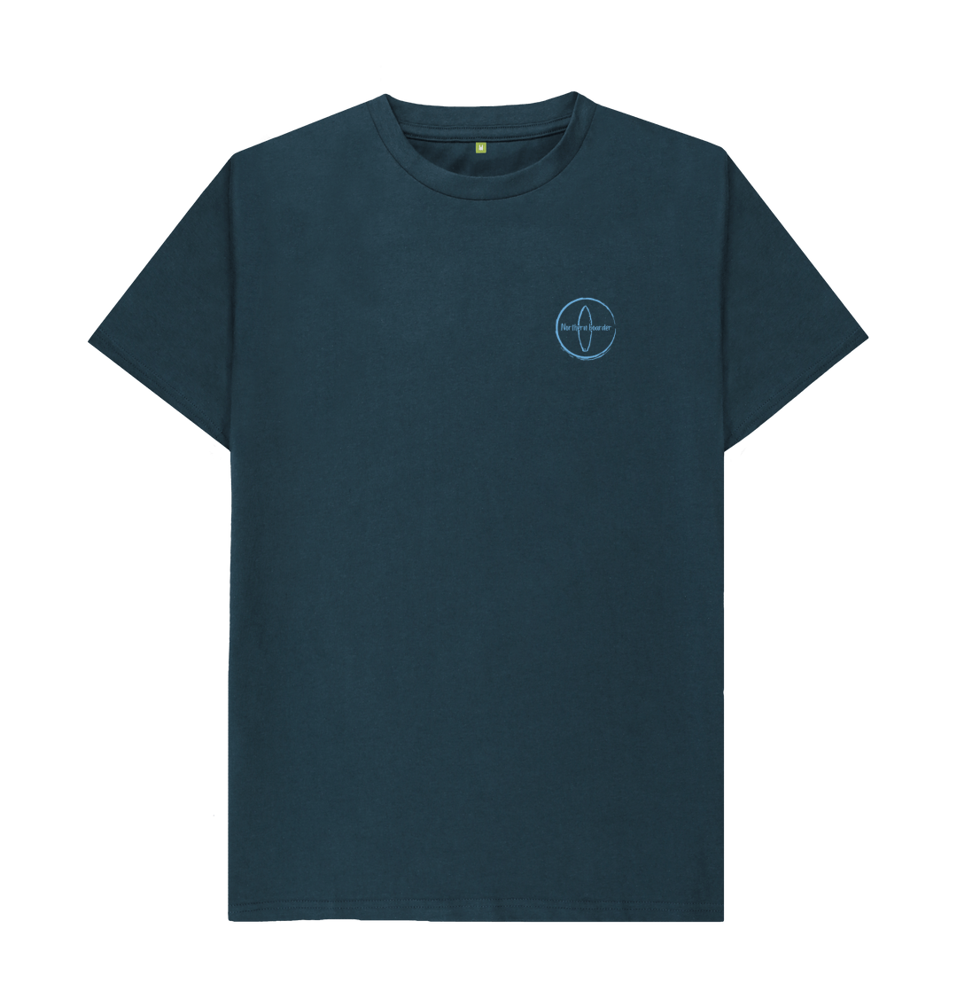 Denim Blue Northern Boarder Logo T-shirt